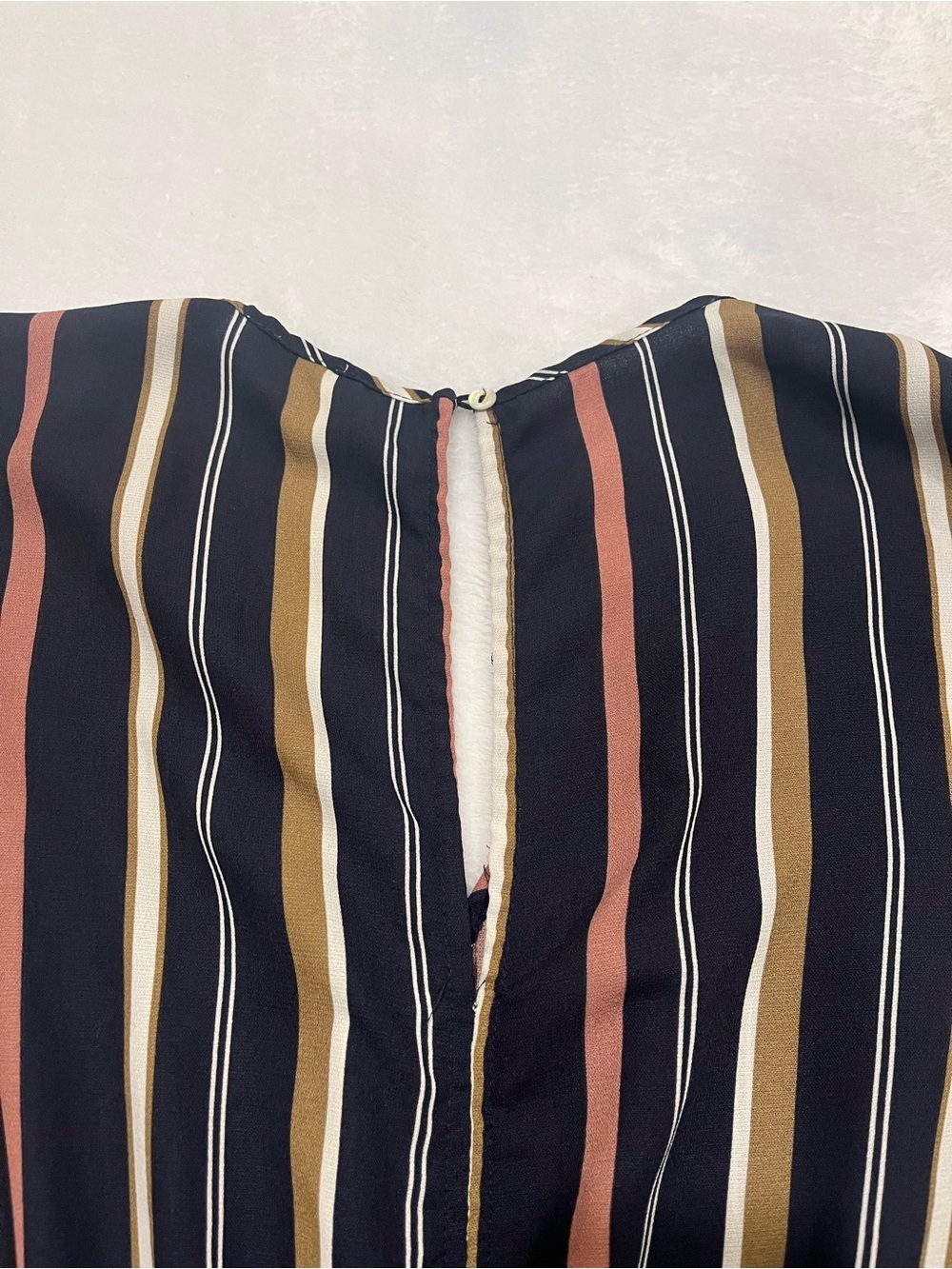 Umgee Striped Ruffled Romper - Size M - Picture 3 of 8
